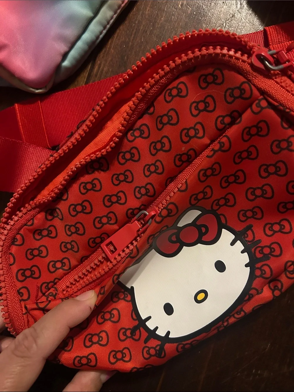 Hello Kitty Red Bow Kids Fanny Pack with All-Over Logo